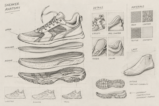 Was steckt eigentlich in einem Sneaker? – Der Aufbau eines Sneakers erklärt