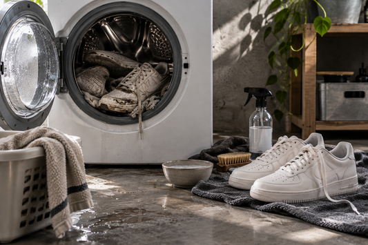 Sneaker in die Waschmaschine? Warum das oft keine gute Idee ist