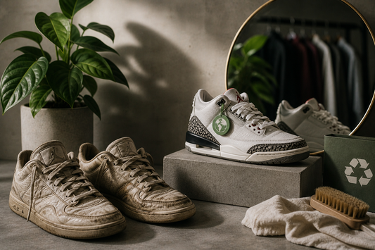 Second‐Hand‐Sneaker als Statement: Warum „pre‐loved“ Schuhe nicht nur nachhaltig, sondern auch statusstark sind.