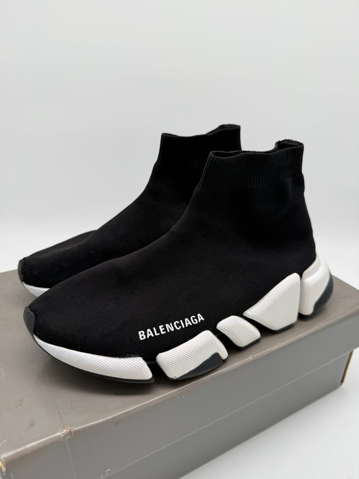 Balenciaga Speed 2.0 Sneaker „Schwarz/Weiß“ EU 39 Damen