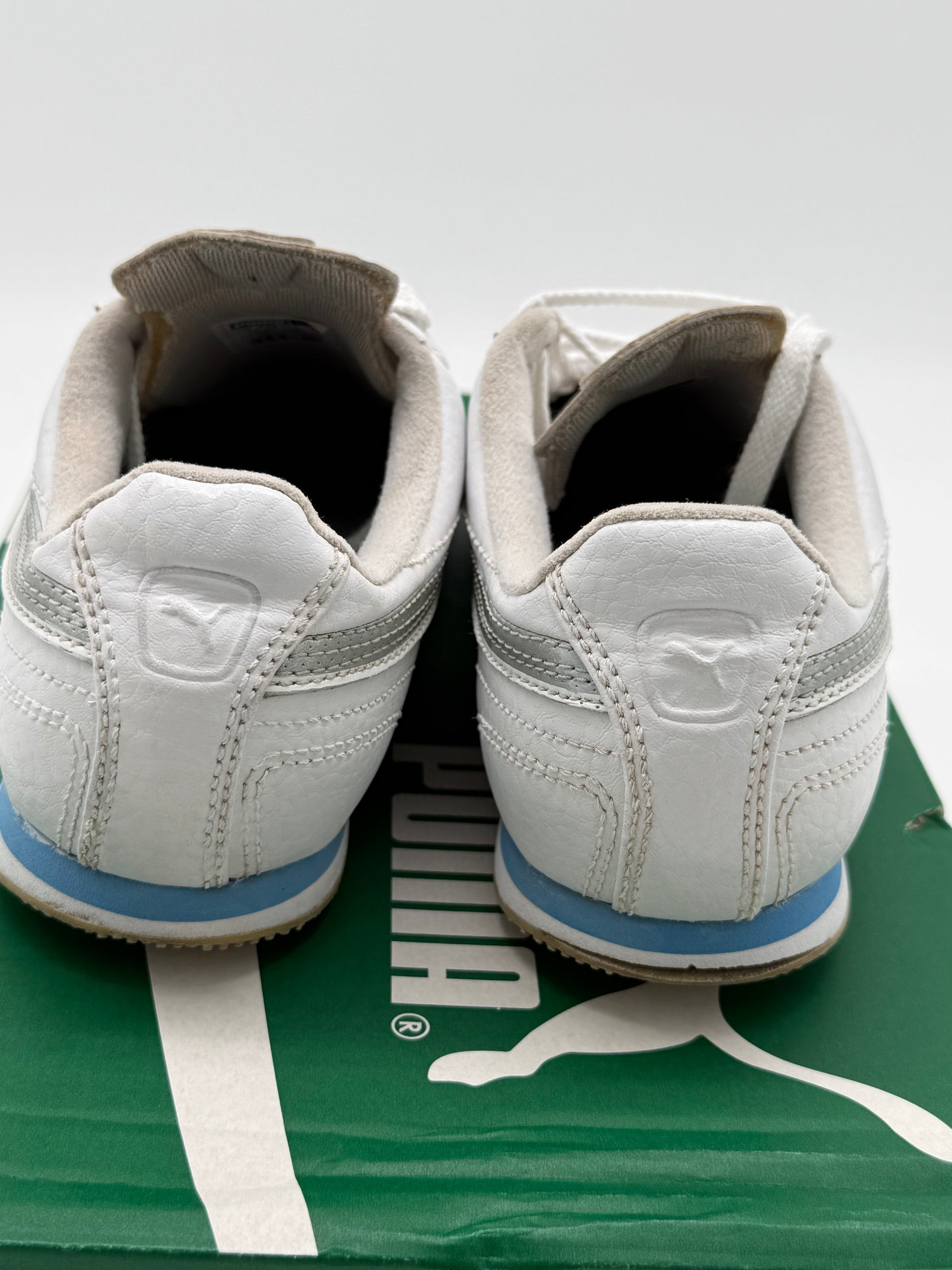 Puma Speedcat „Weiß / Silber / Hellblau“ EU 38 - SNEAKERREPAIR