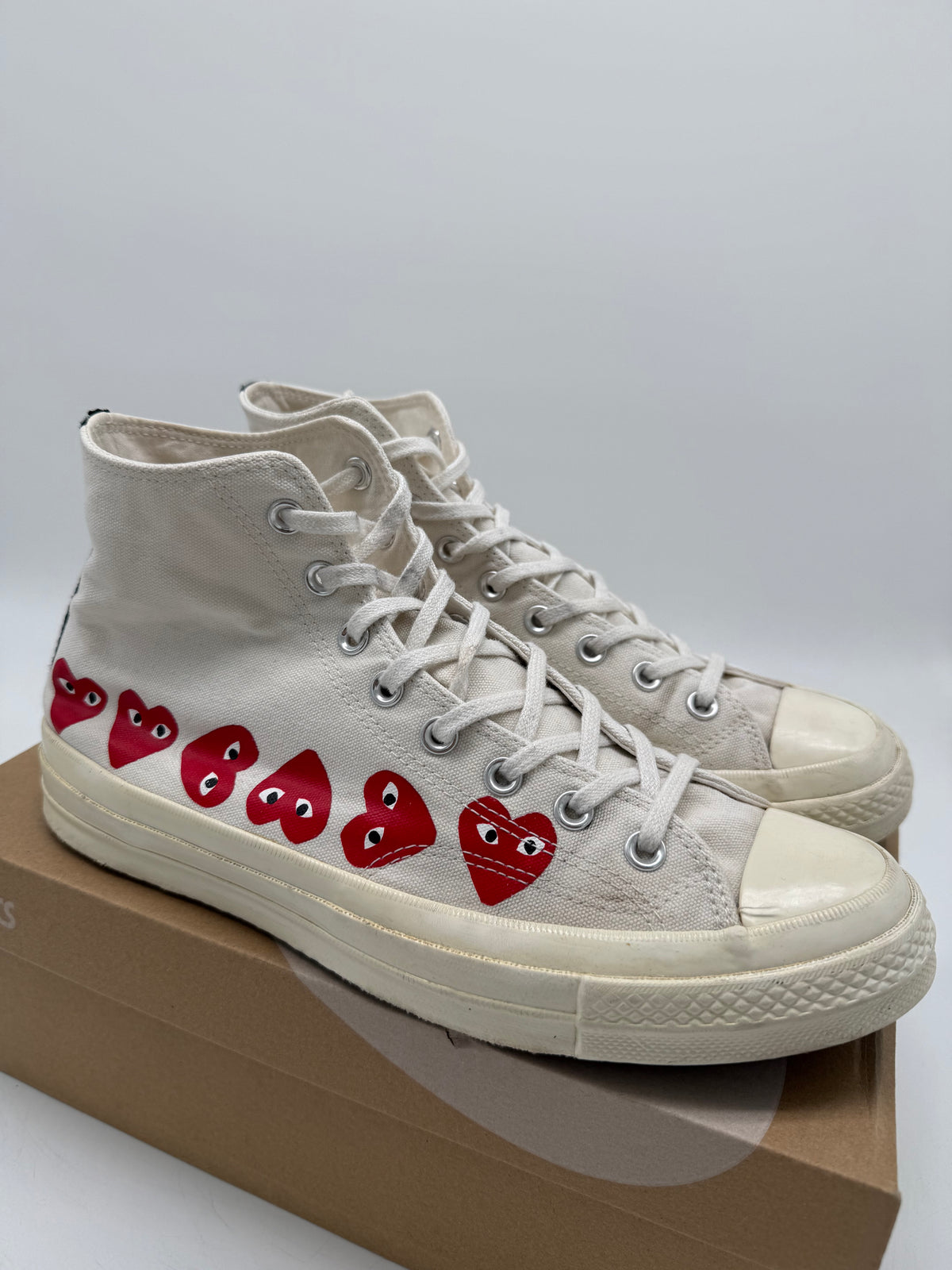 Converse Comme des Garçons PLAY Chuck 70 High „White“ EU 44