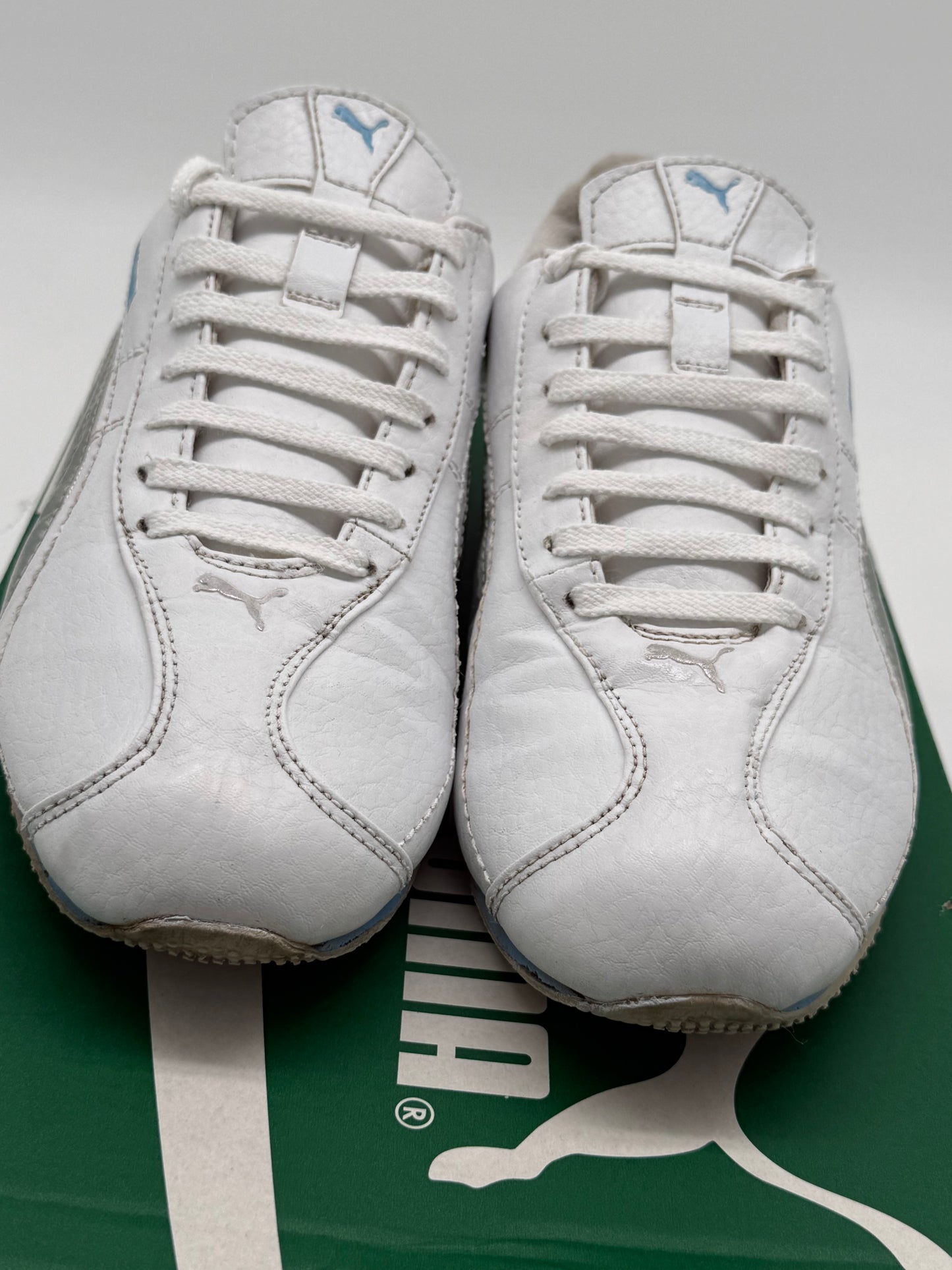 Puma Speedcat „Weiß / Silber / Hellblau“ EU 38 - SNEAKERREPAIR