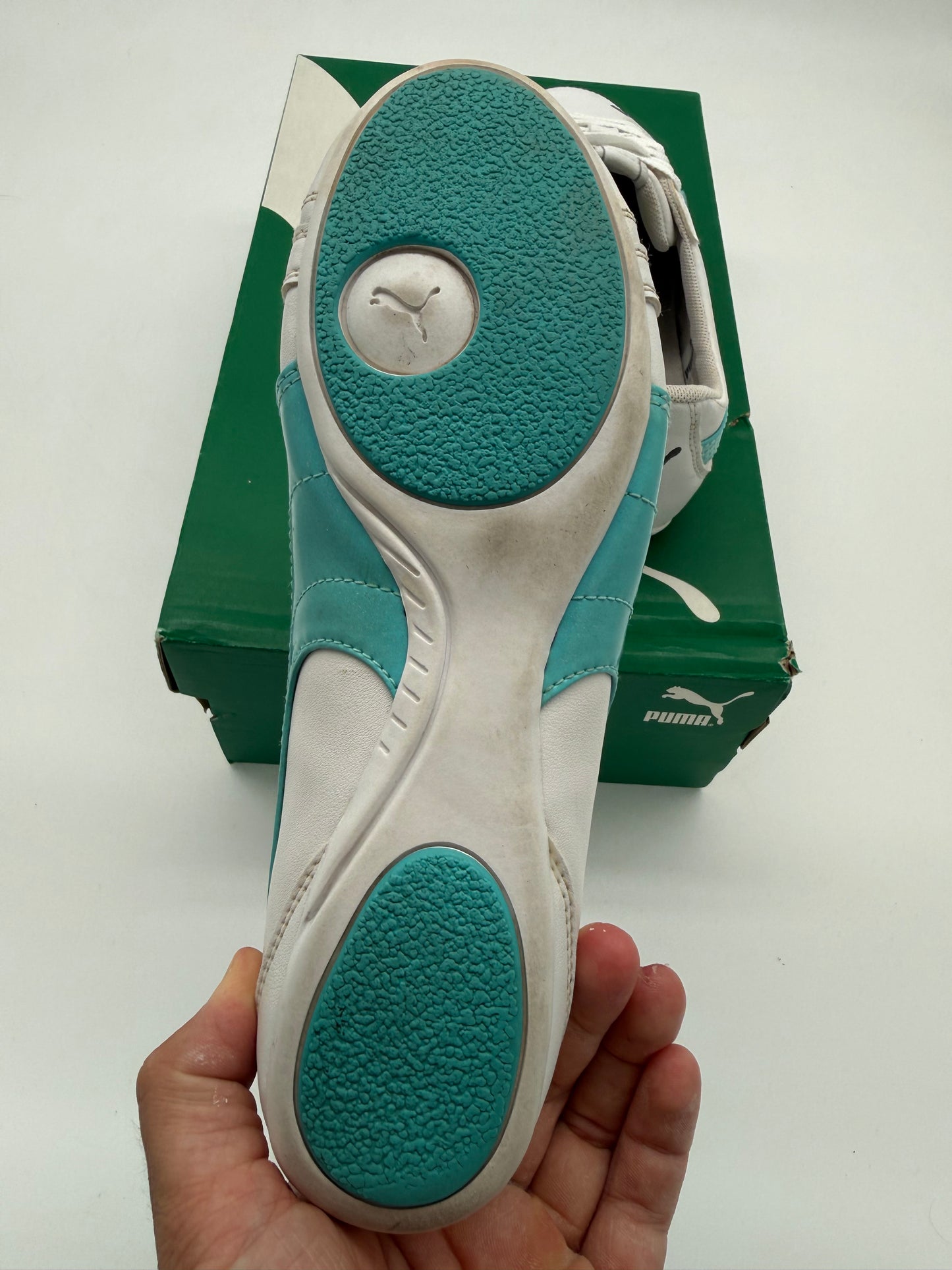 Puma Janine Sneaker „Weiß/Blue-Curacao“ EU 37,5