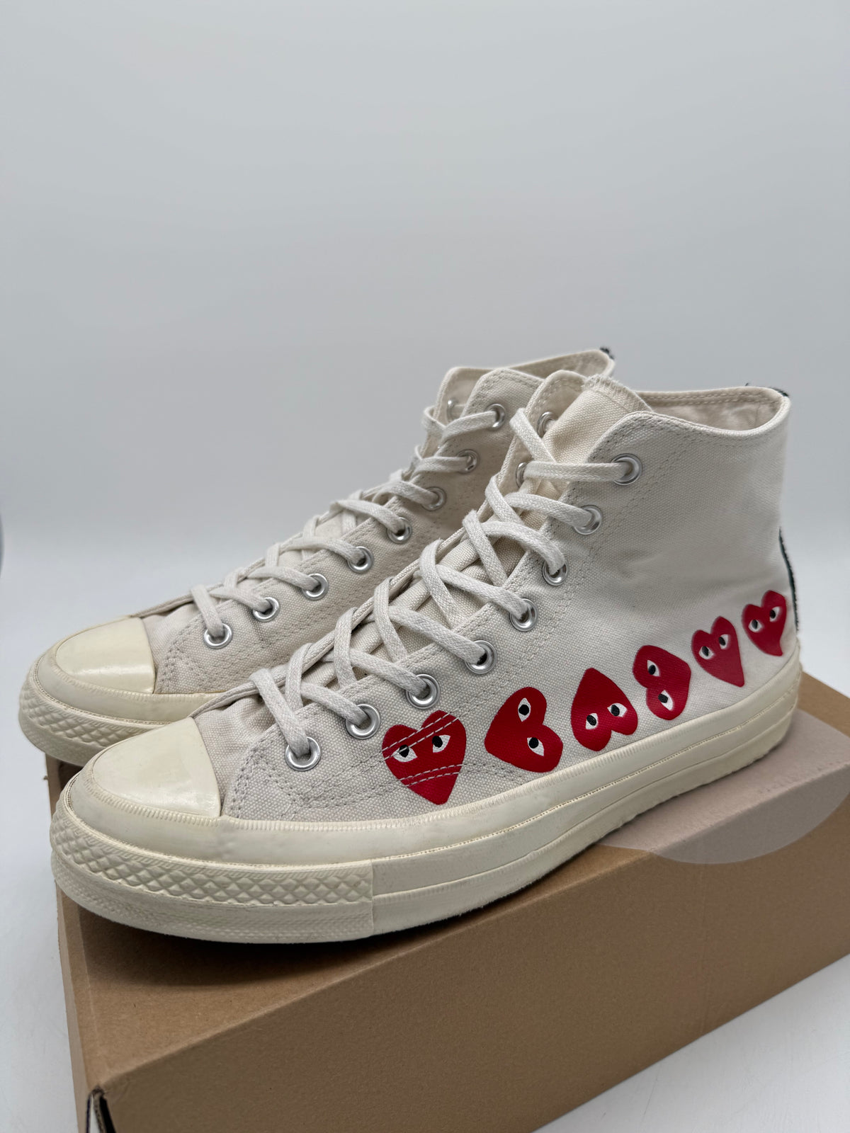 Converse Comme des Garçons PLAY Chuck 70 High „White“ EU 44