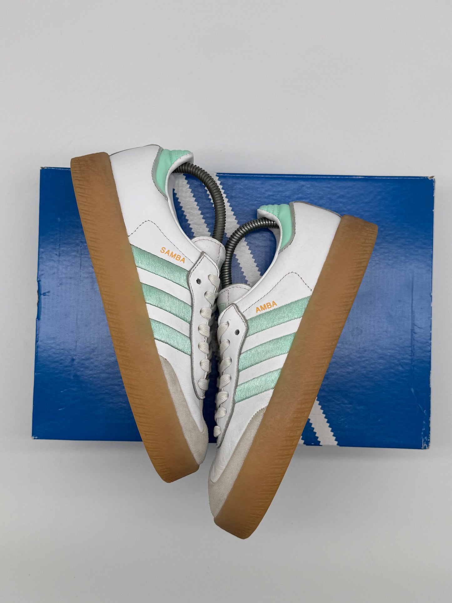 Adidas Samba „White / Mint“ EU 37 1/3